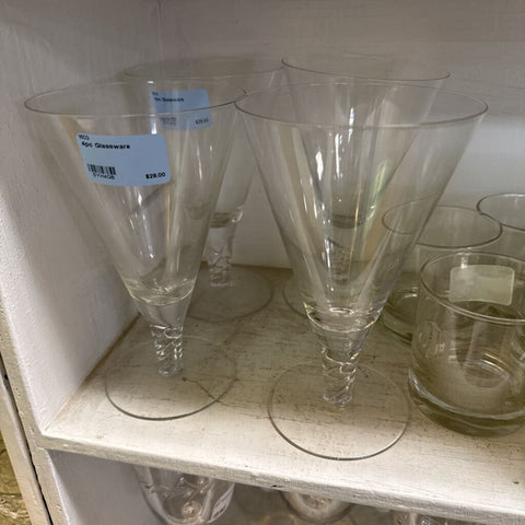 4pc Glassware