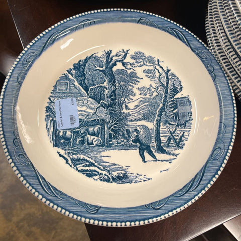 Currier & Ives Pie Plate
