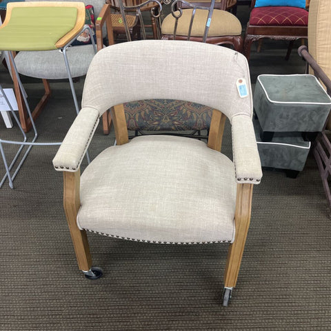 Set of 4 Rolling Dining Chairs