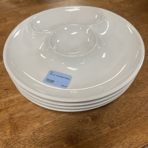 Set of 4 Divided Plates