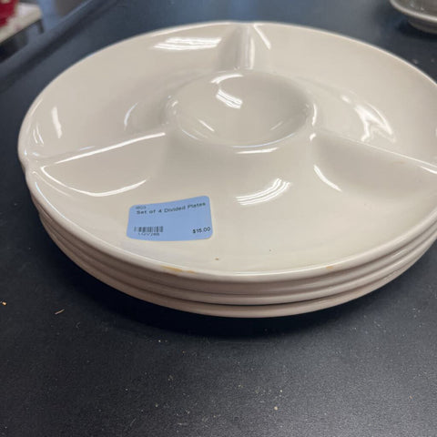 Set of 4 Divided Plates