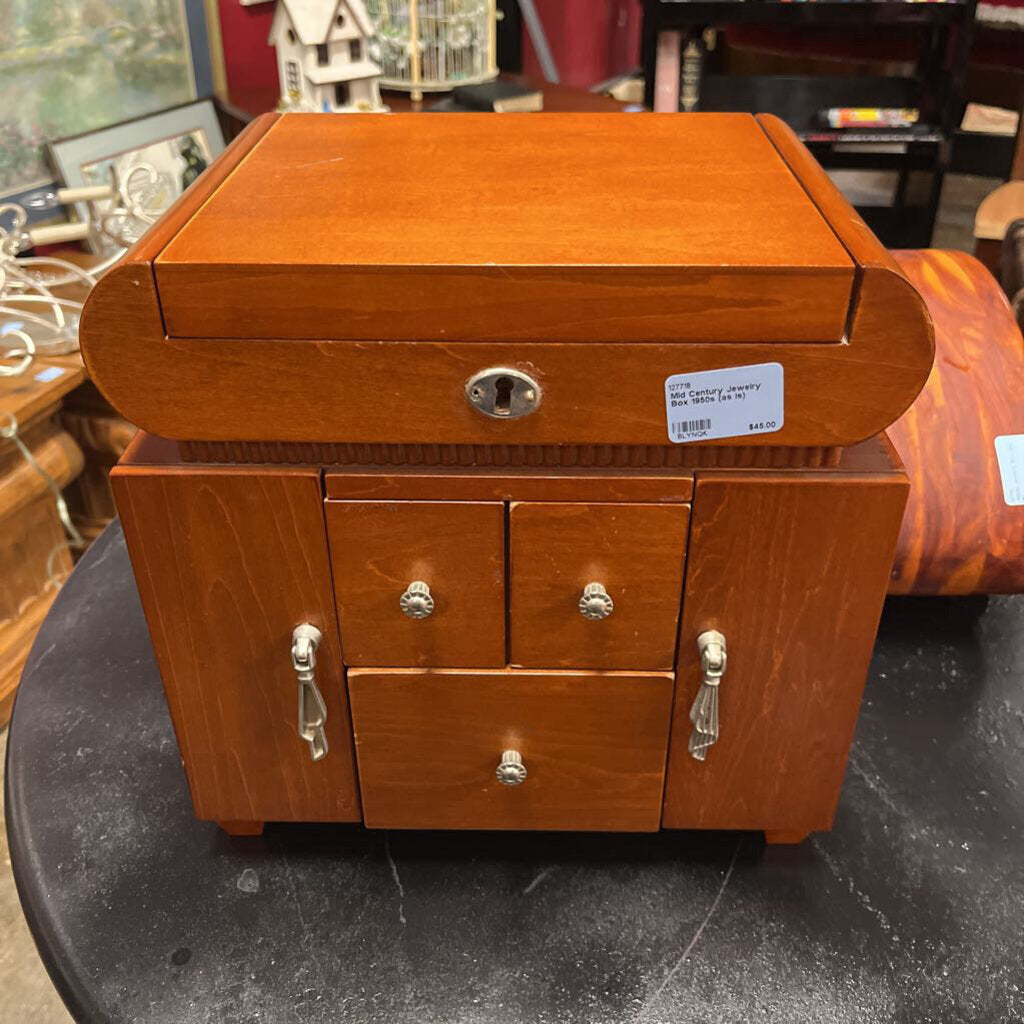 Mid Century Jewelry Box 1950s (as is)