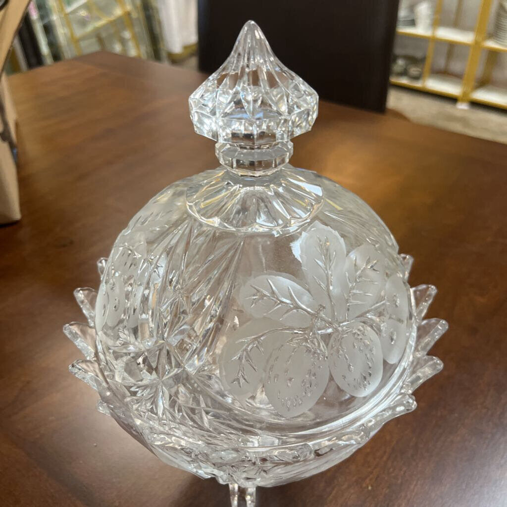 Crystal Bowl w/Lid