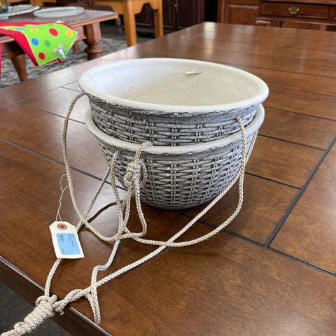 Pair of Hanging Planters