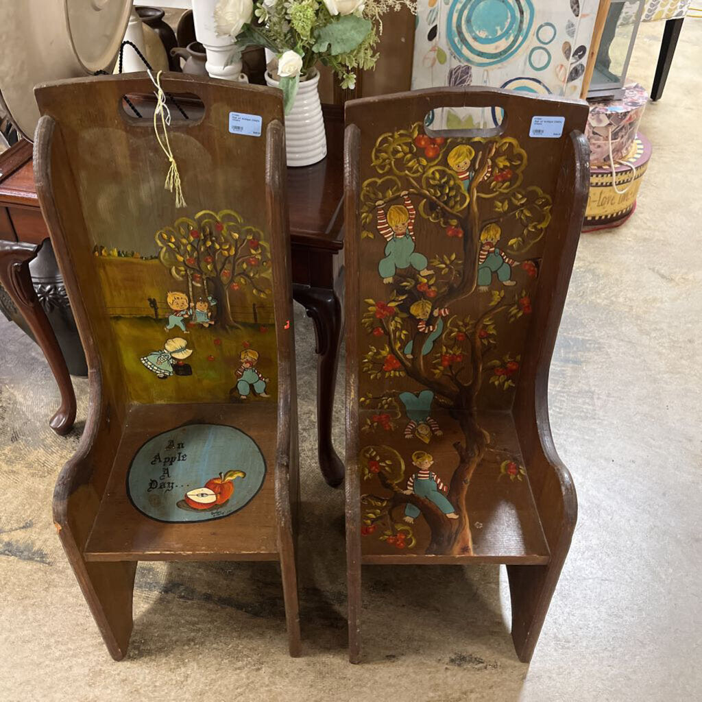 Pair of Antique Child's Chairs