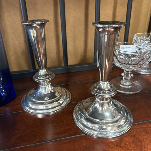 Silver Plated Candle Sticks