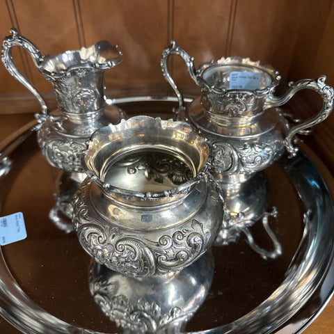 Silver Plated Tea Set 3 Pcs