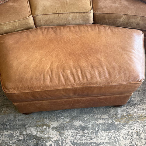 Mayo Genuine Leather Ottoman