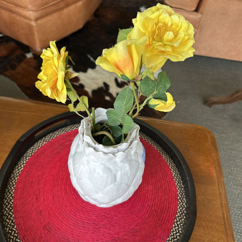 Vase w/Floral Decor