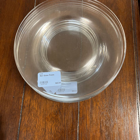 6pc Glass Plates