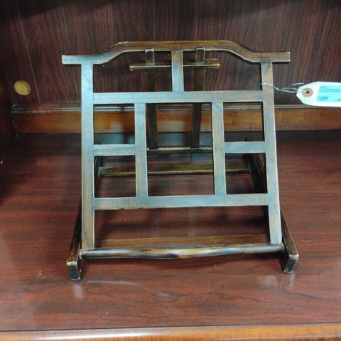 VTG Rosewood Carved Cookbook Holder