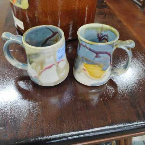 Pair of Pottery Mugs