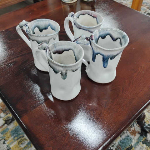 Set of 4 Pottery Mugs