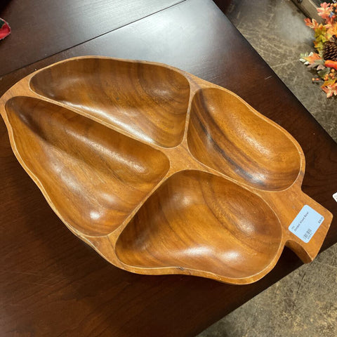 Divided Wood Bowl