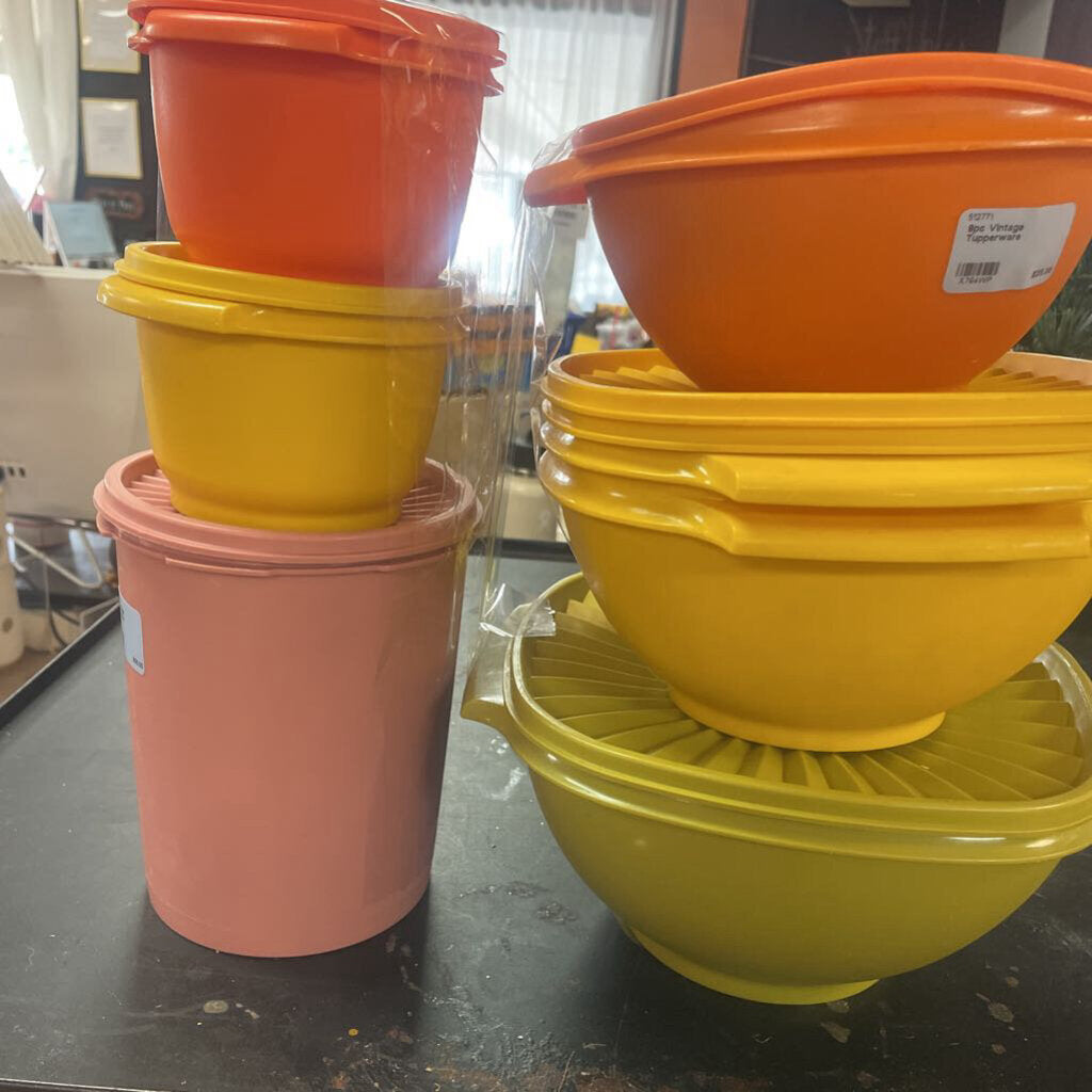 8pc Vintage Tupperware