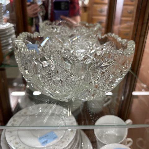 Vintage Cut Glass Bowl