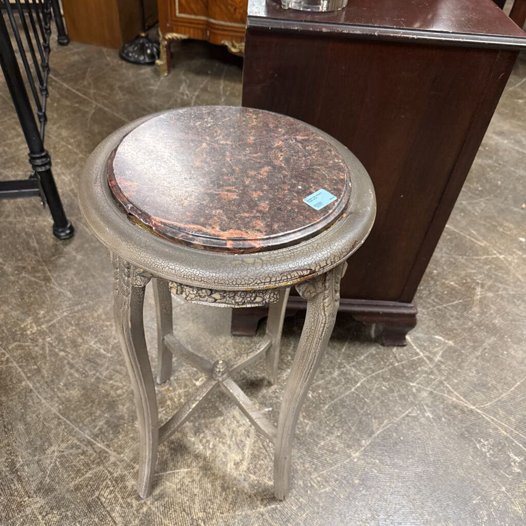 Marble Top Accent Table as is
