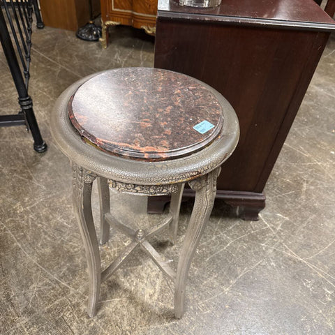 Marble Top Accent Table as is