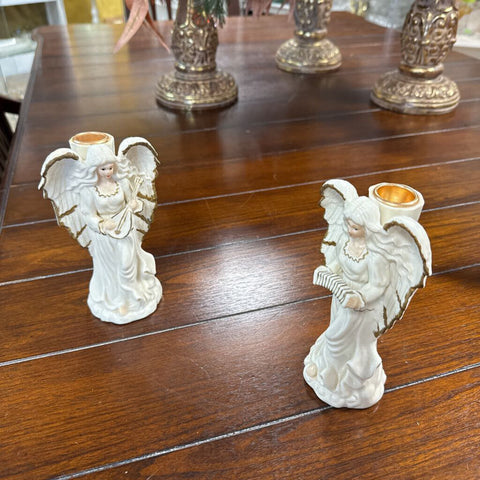 Pair of Angel Candle Holders