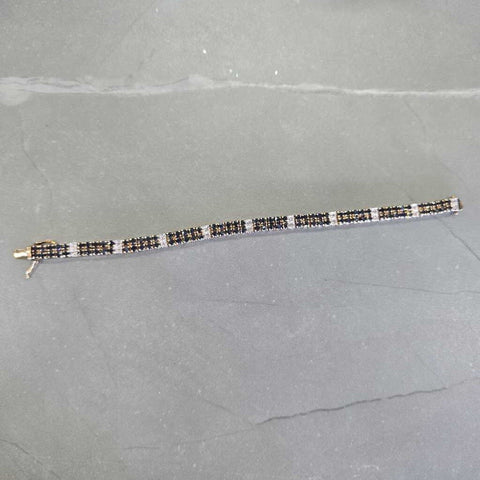 Diamond & Sapphire Tennis Bracelet