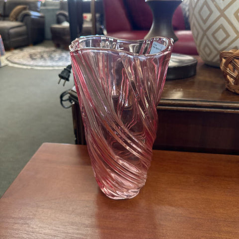 Pink Spiral Vase
