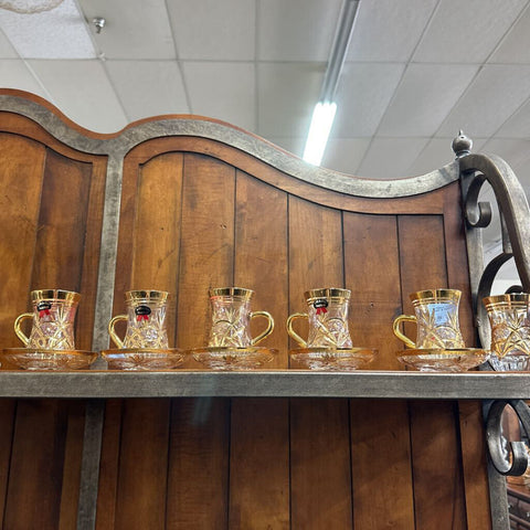 11 pc ABKA Turkish Teacups & Saucers