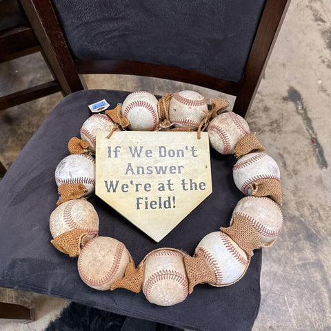 Baseball Wreath
