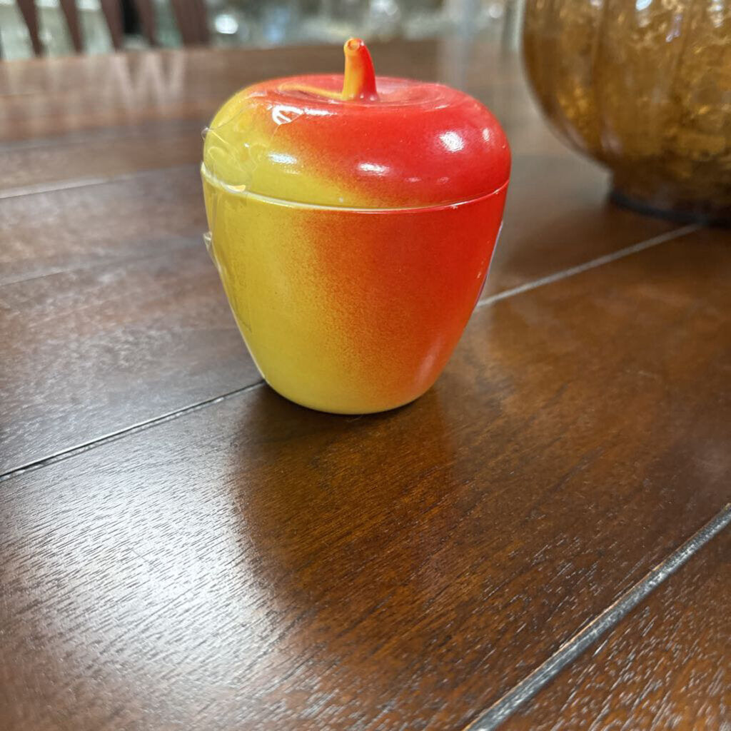 Glass Apple w/Lid