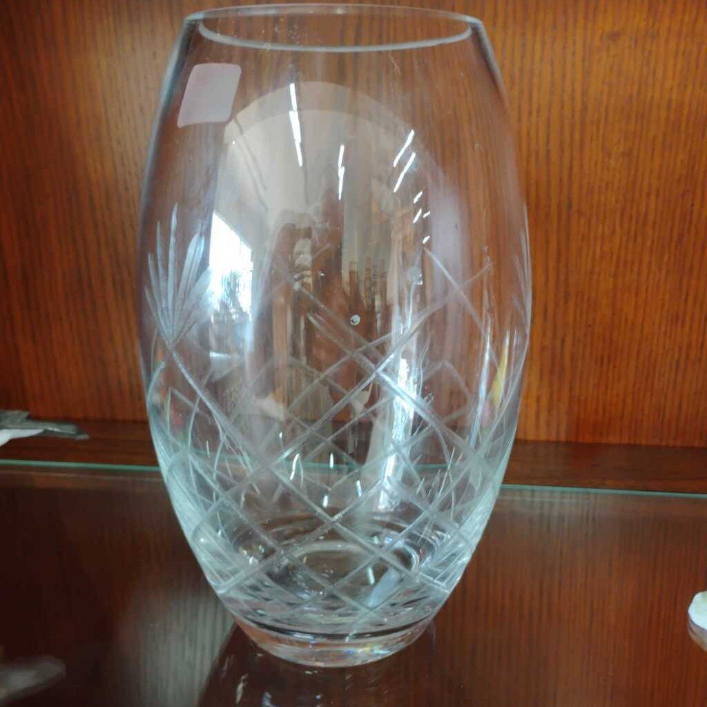 Crystal Etched Vase