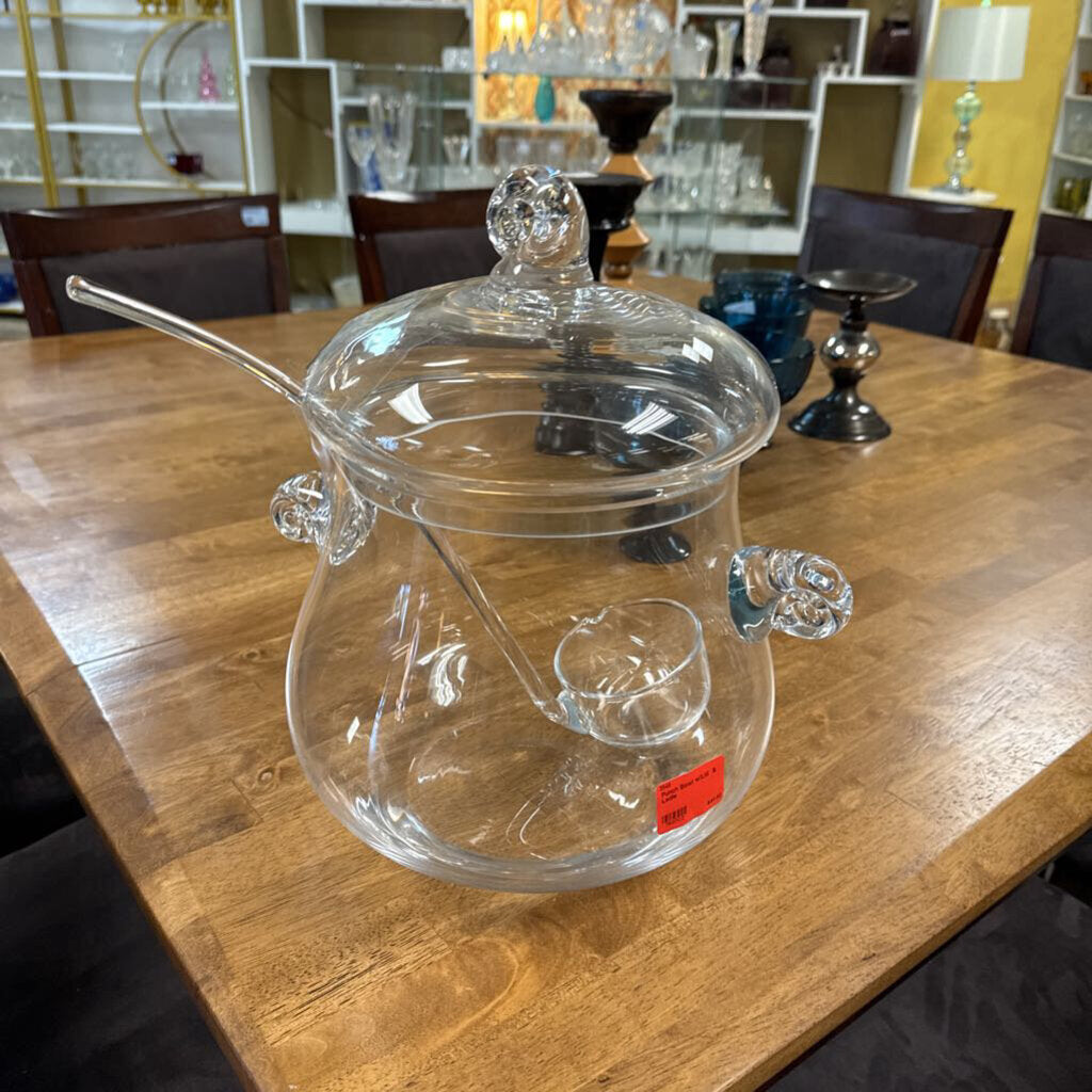 Punch Bowl w/Lid & Ladle