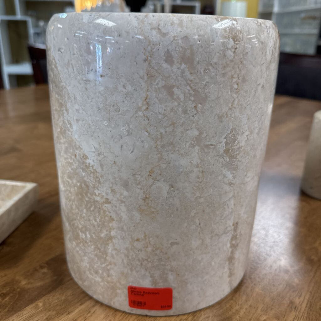Marble Bathroom Canister