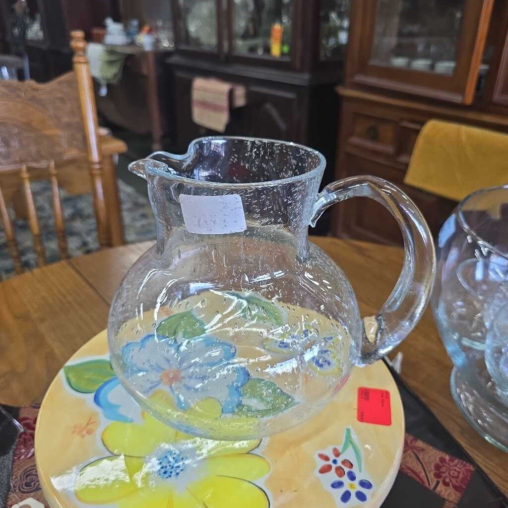 Bubble Glass Pitcher