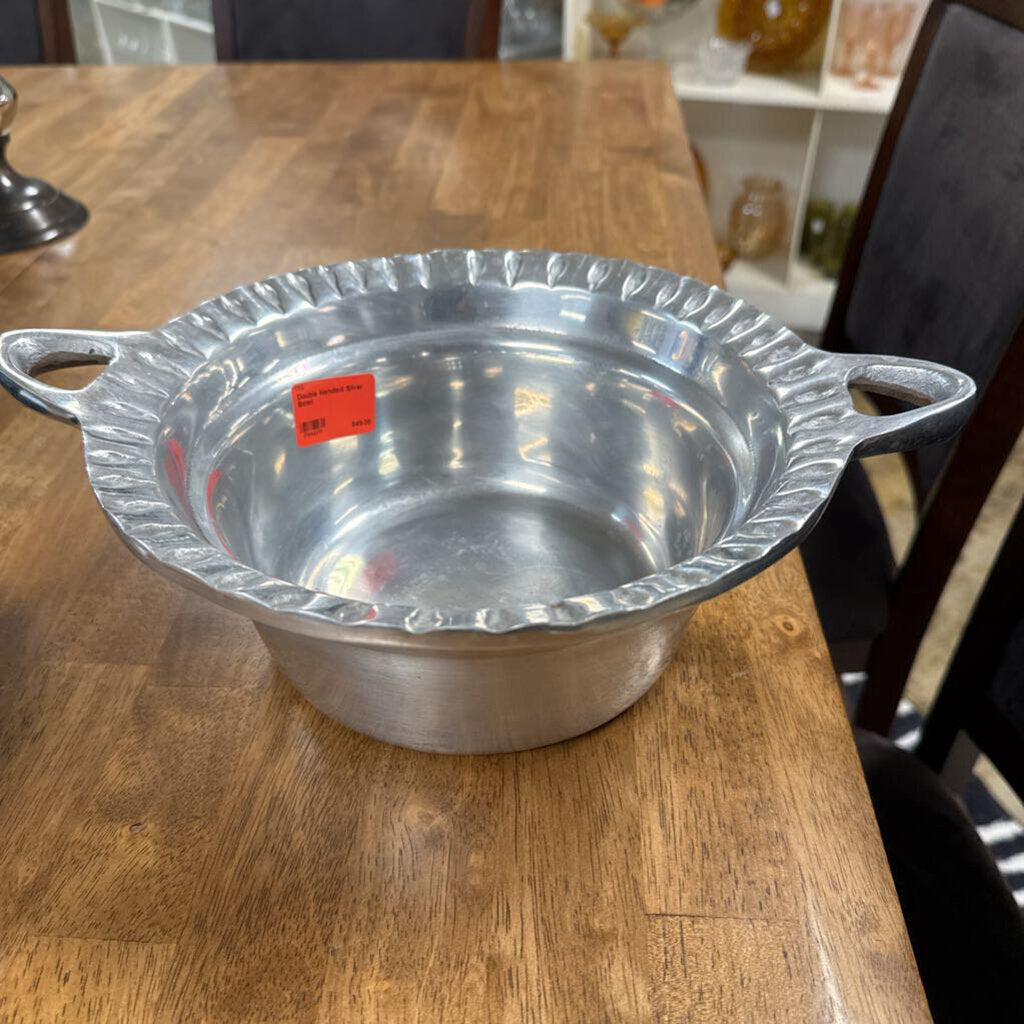 Double Handled Silver Bowl