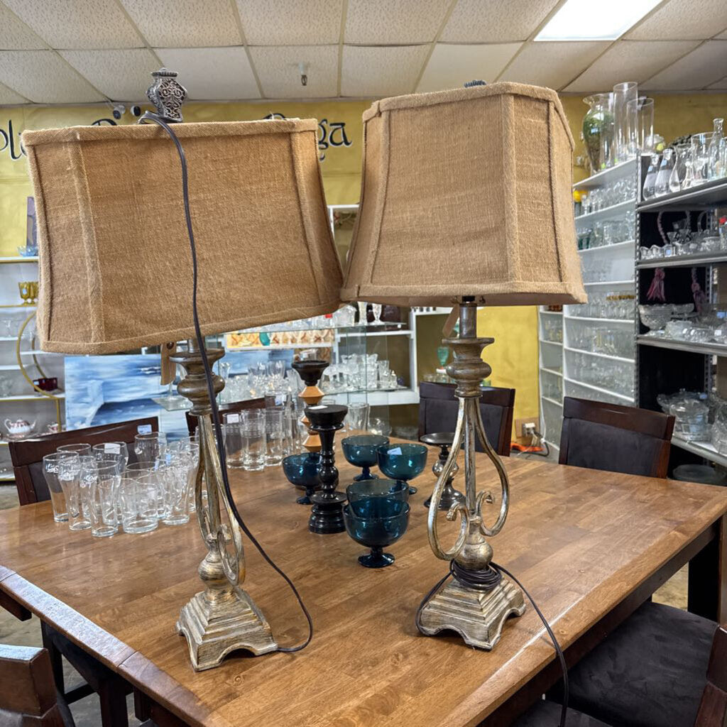 Pair of Lamps w/Shades