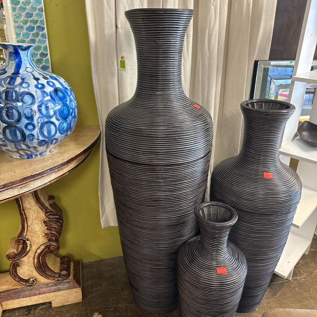 Woven Reed Vase