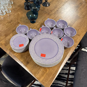 24pc Purple Anthropologie Dish Set