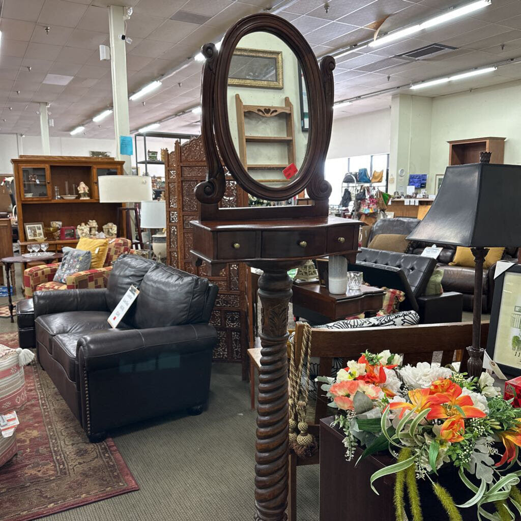 Antique Standing Shaving Station
