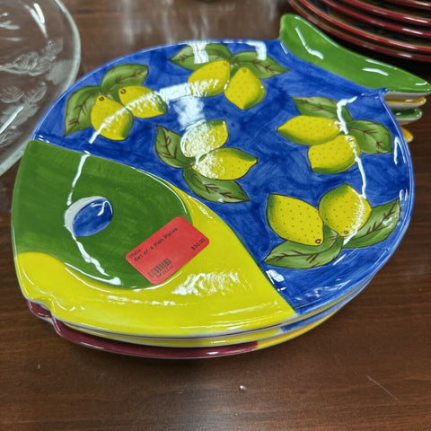 Set of 4 Fish Plates