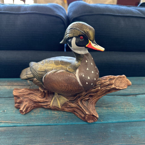 Ceramic 'Wood Duck' Figurine