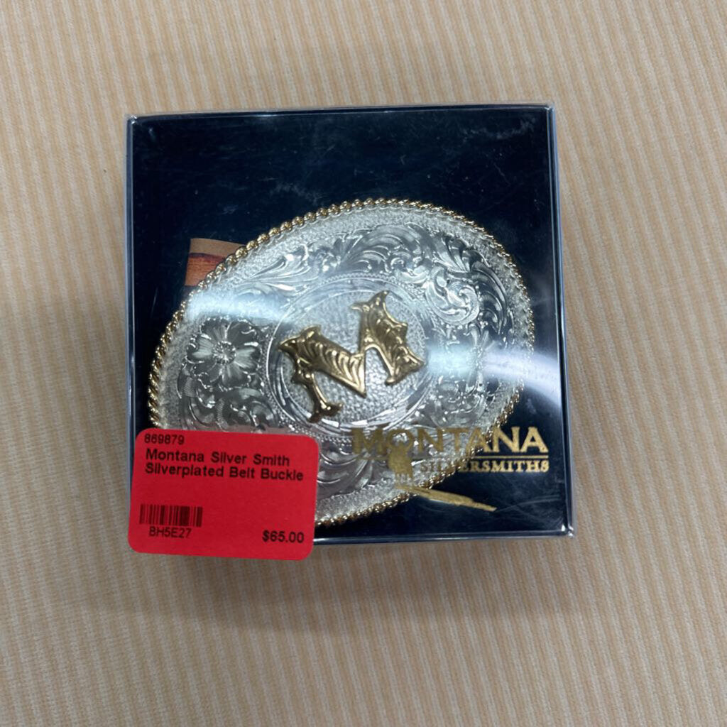 Montana Silver Smith Silverplated Belt Buckle