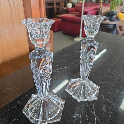Pair of Crystal Candlesticks