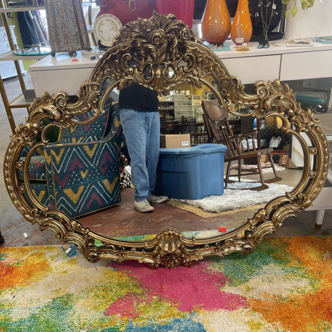 Large Gold Mirror