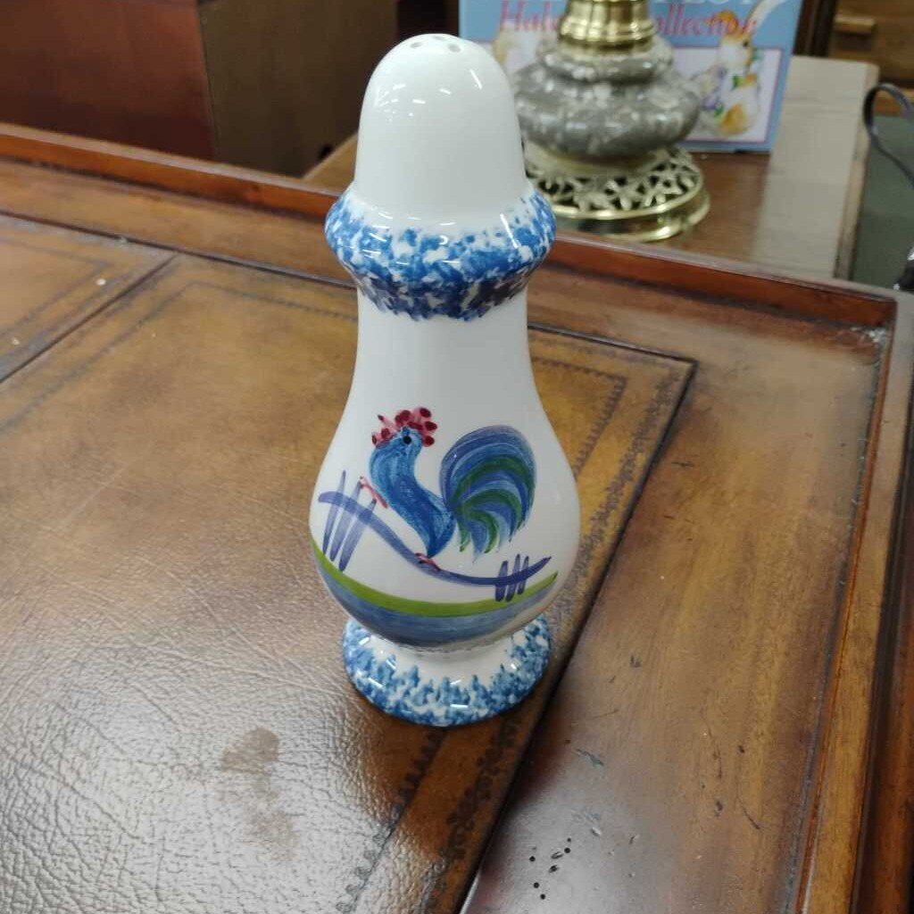 VTG Los Angeles Pottery "Blue Stipple" Salt Shaker