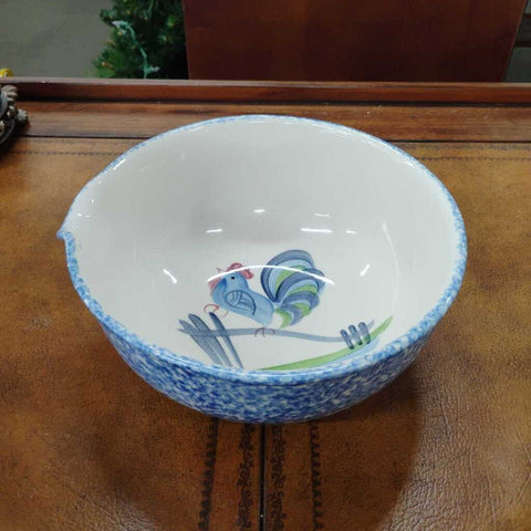 VTG Los Angeles Pottery "Blue Stipple" Mixing Bowl