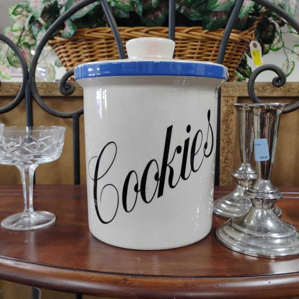 Antique Cookie Jar w/lid