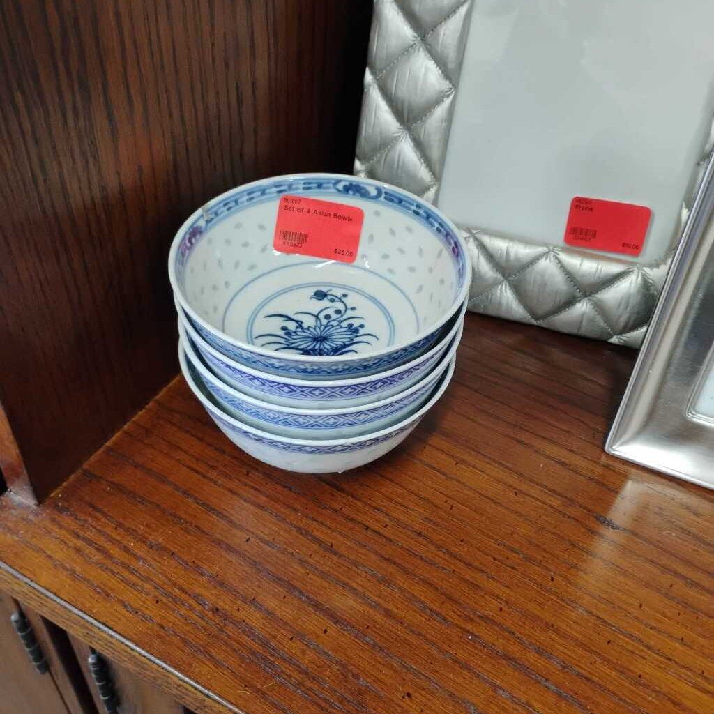 Set of 4 Asian Bowls