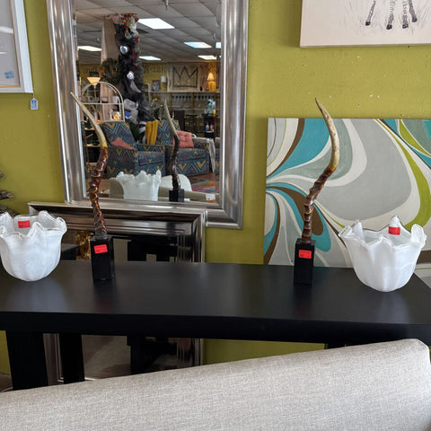 Pair of Horns on Base