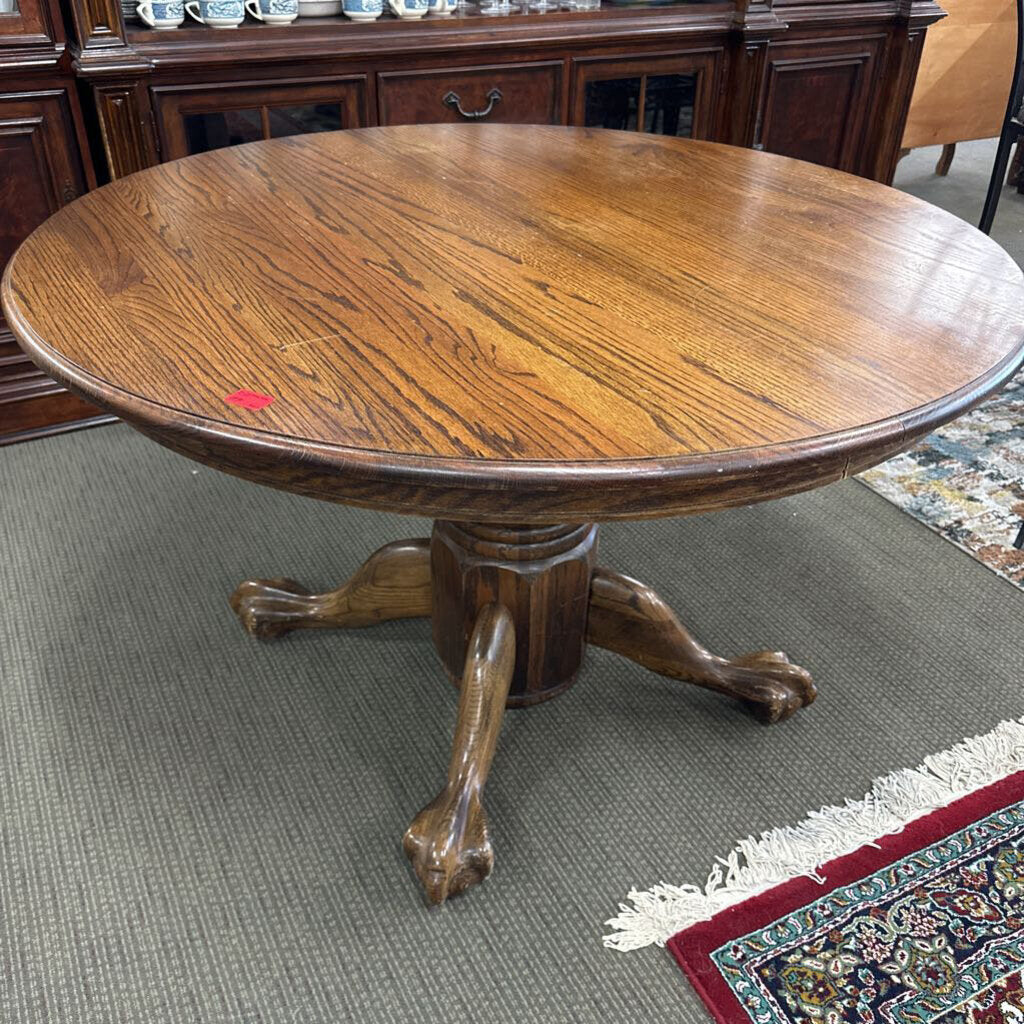 Red Oak Dining Table w/ Leaf