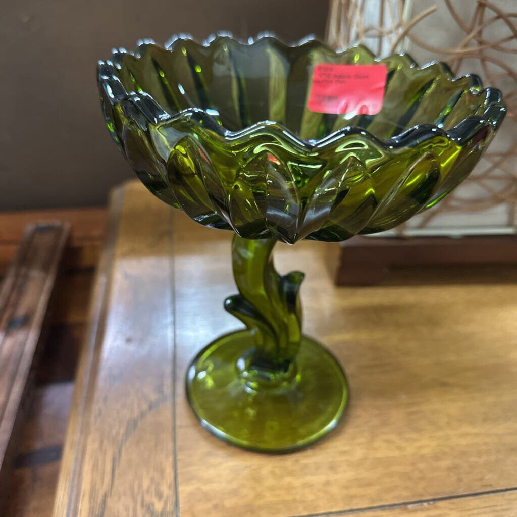 VTG Indiana Glass Lotus Dish