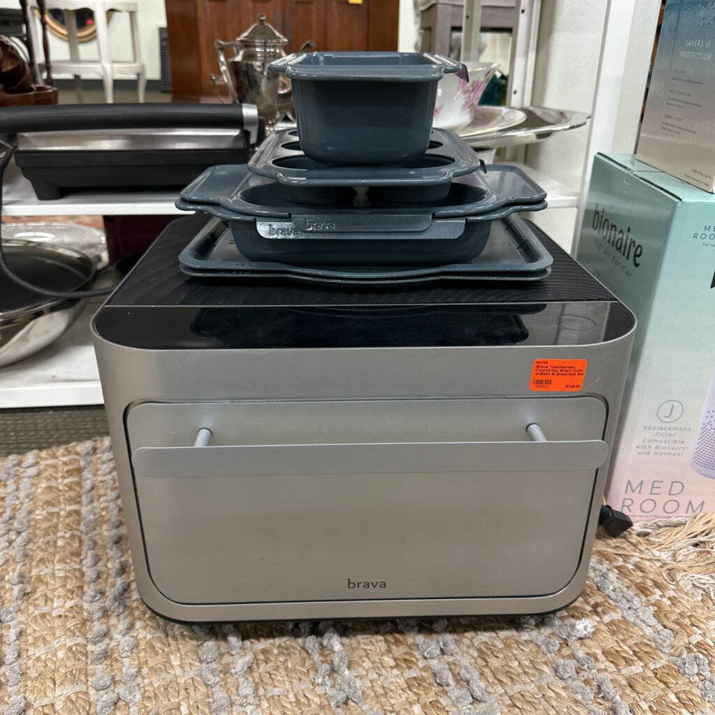 Brava Touchscreen Countertop Smart Oven w/Bake & Breakfast Set